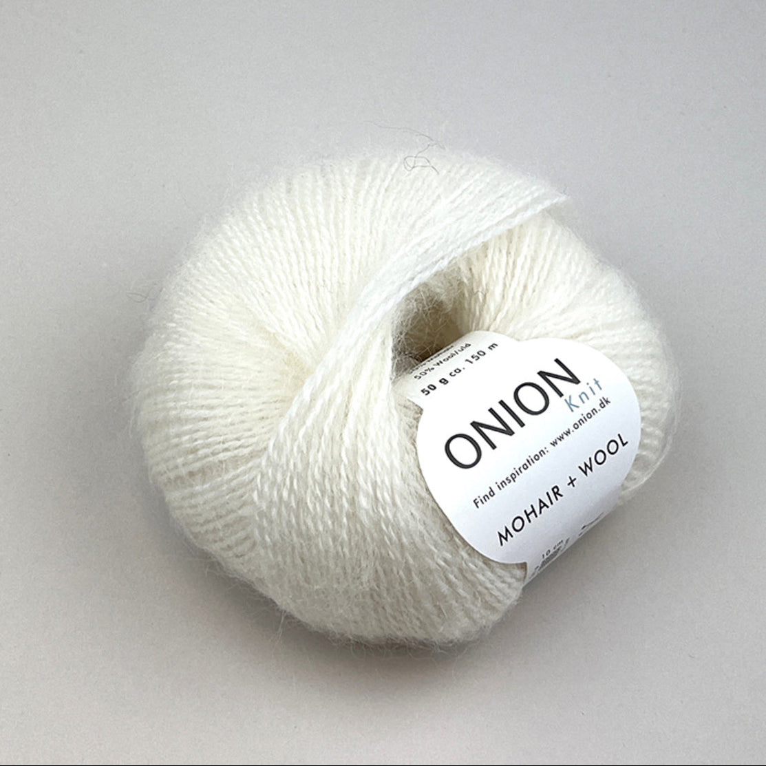 Onion wool+mohair white